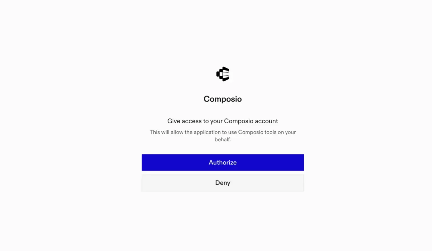 Composio browser authorization for OpenCode MCP